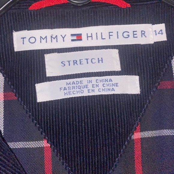 NWOT Tommy Hilfiger Women’s Stretch
Cudrory Over Coat In Navy Blue Size 14. - Picture 6 of 8